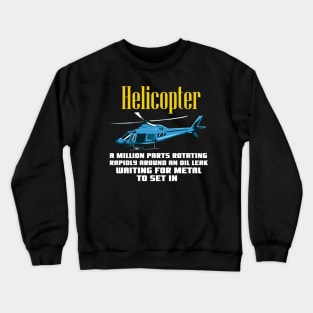 HELICOPTER: Helicopter Definition Crewneck Sweatshirt